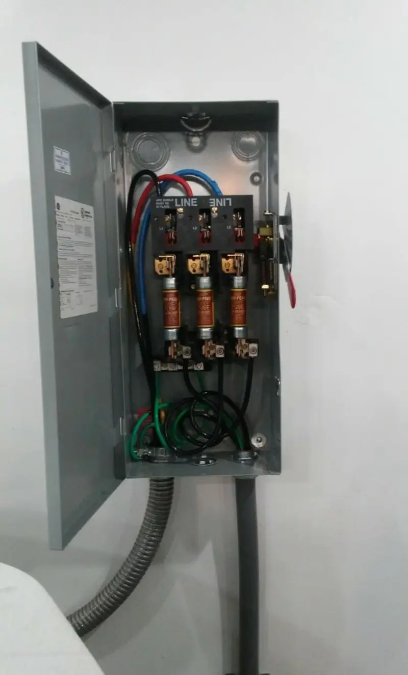 Three-phase disconnect switch installed for Electrical Wiring & Rewiring in Kendall West