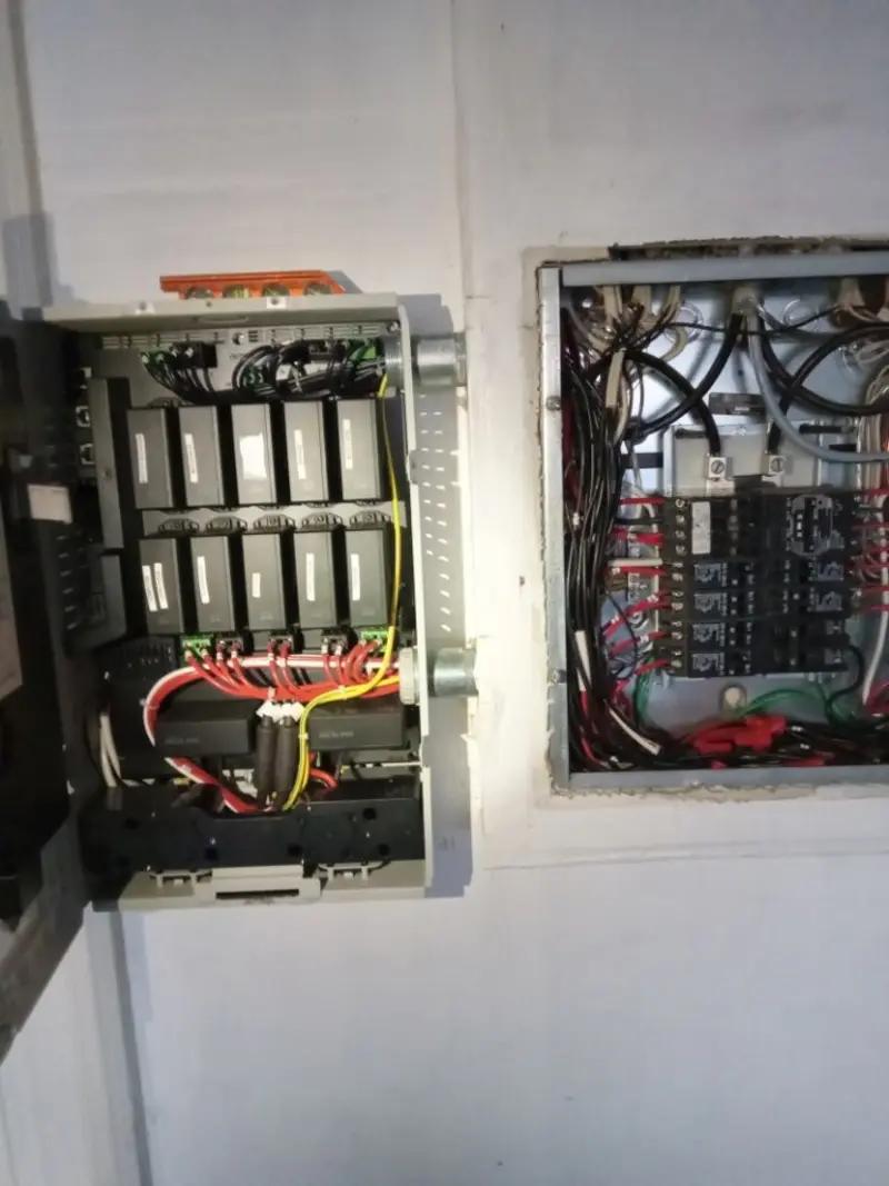Electrical panel upgrade completed for Security Camera Wiring in Kendall West